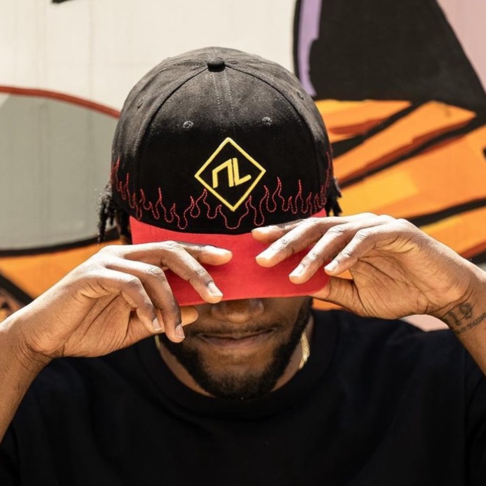 NWT NoLackin Apparel Fire Stitched Hat